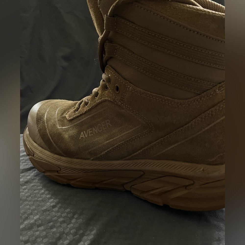 Avenger Men’s Olive/Brown Suede Work Boots, K4 Tactical, Rubber Outsole; Size 11 - Picture 3 of 11